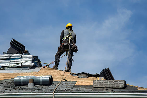 Professional Gutter Installation technician working in Litchfield, IL